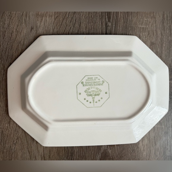 Vtg Independence Ironstone server-ware - Picture 9 of 14